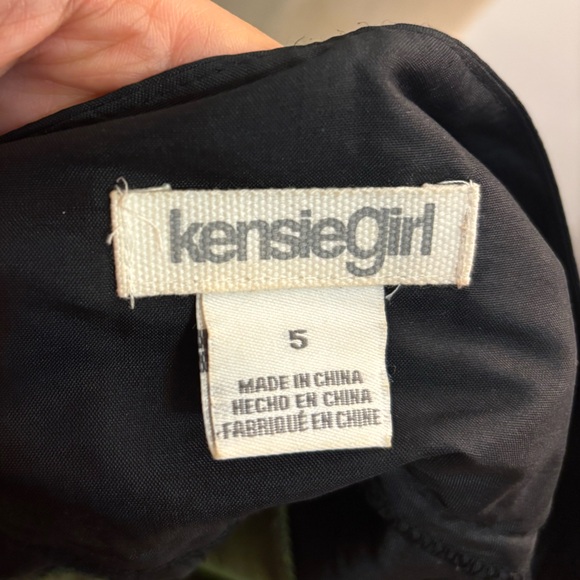 Kensie Girl 100% Silk Striped Colorblock Fit & Flare Skirt Junior's - Size 5 - Picture 3 of 9